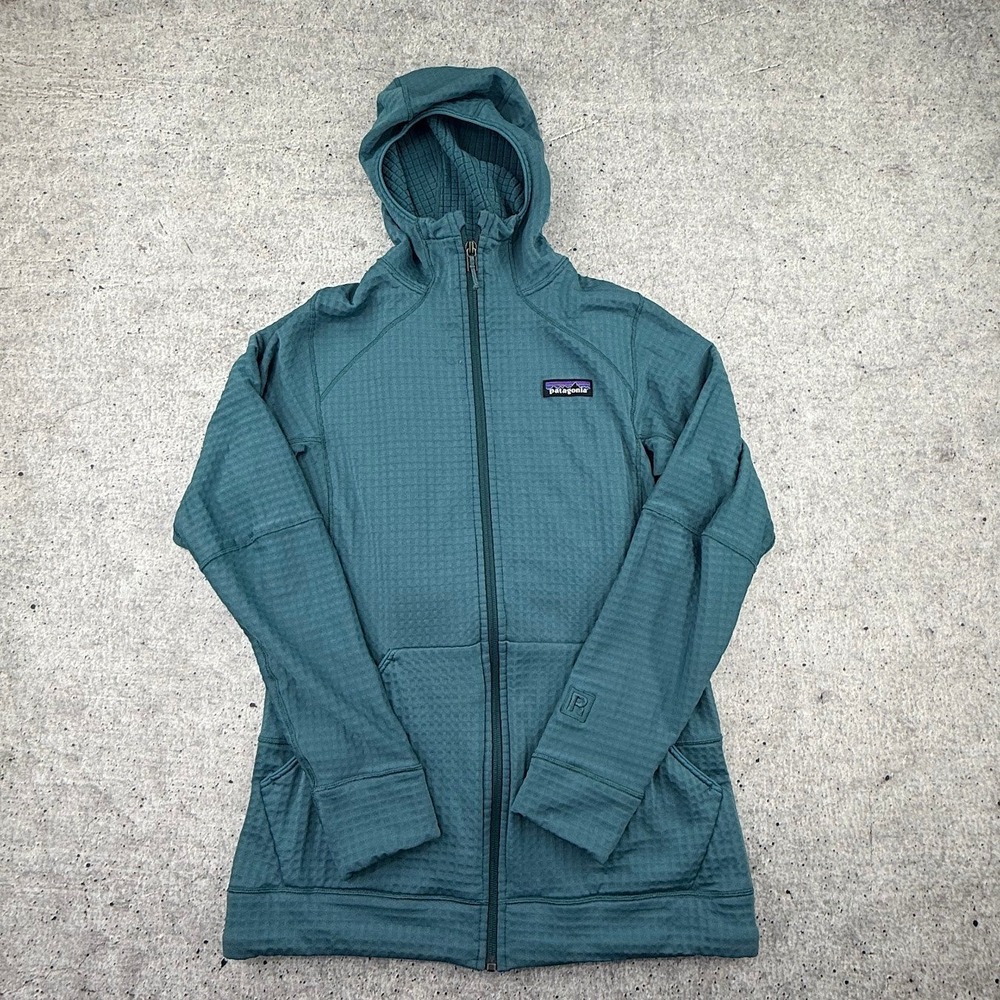 Patagonia Women's Regulator R1 Full-Zip Hoody Jacket Medium Tasmanian Teal